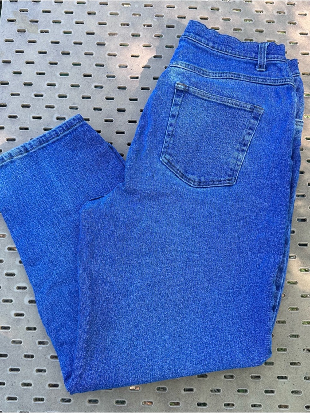 Cherokee Vintage Barrel Style Medium Blue Wash Ankle Jeans 14